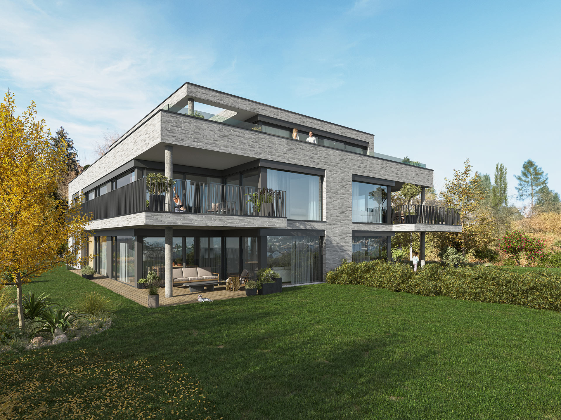 MFH in Oberwil von Baumgartner Architektur und Ymmo AG